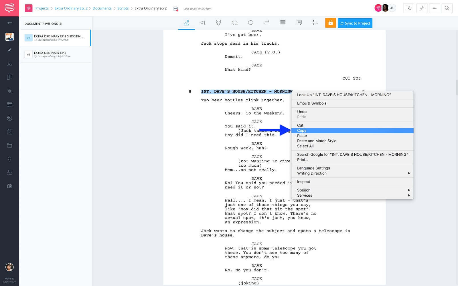How to Split a Scene for Scheduling in StudioBinder