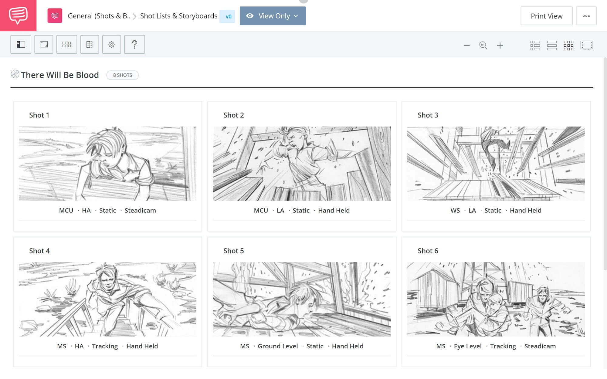 Film Storyboard Example -There Will Be Blood Storyboard - StudioBinder Storyboarding Software