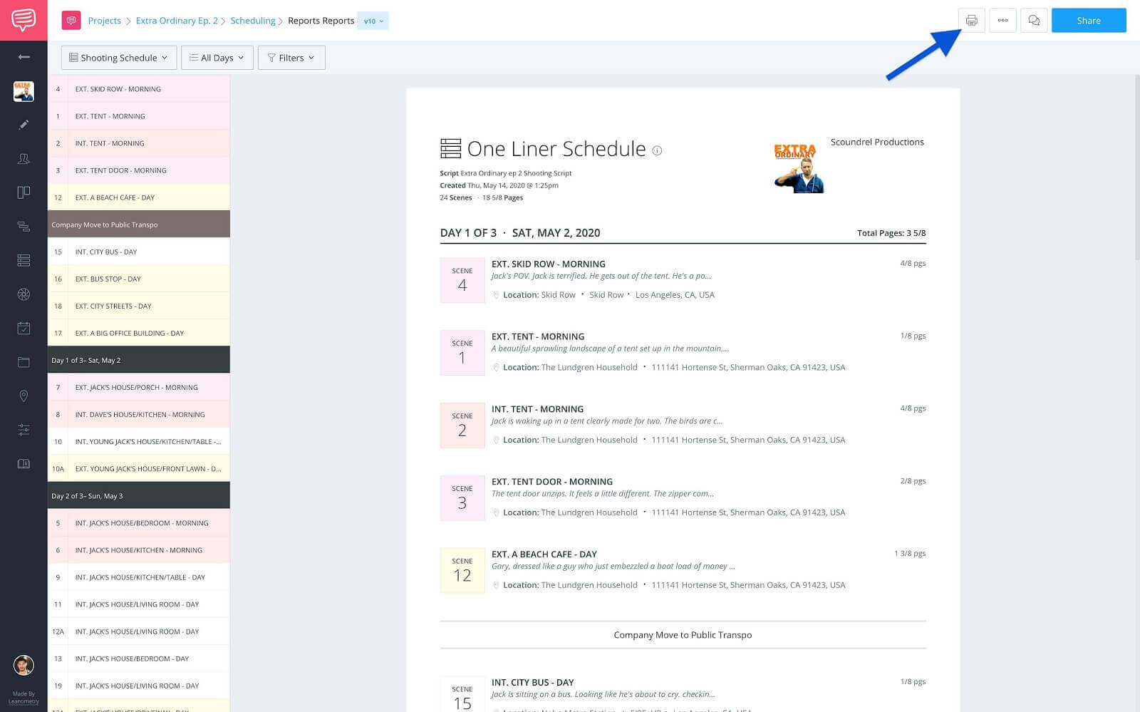 How To Create A One Line Schedule For Any Production How To Create A One Line Schedule For Any Production