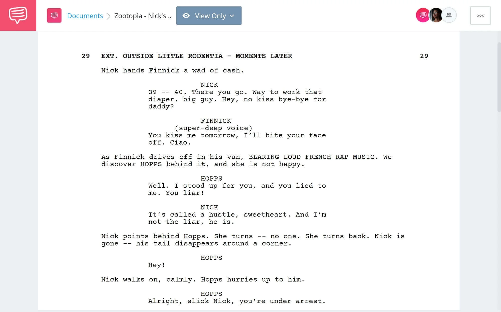 Zootopia Script Pdf Download Characters Quotes And Plot