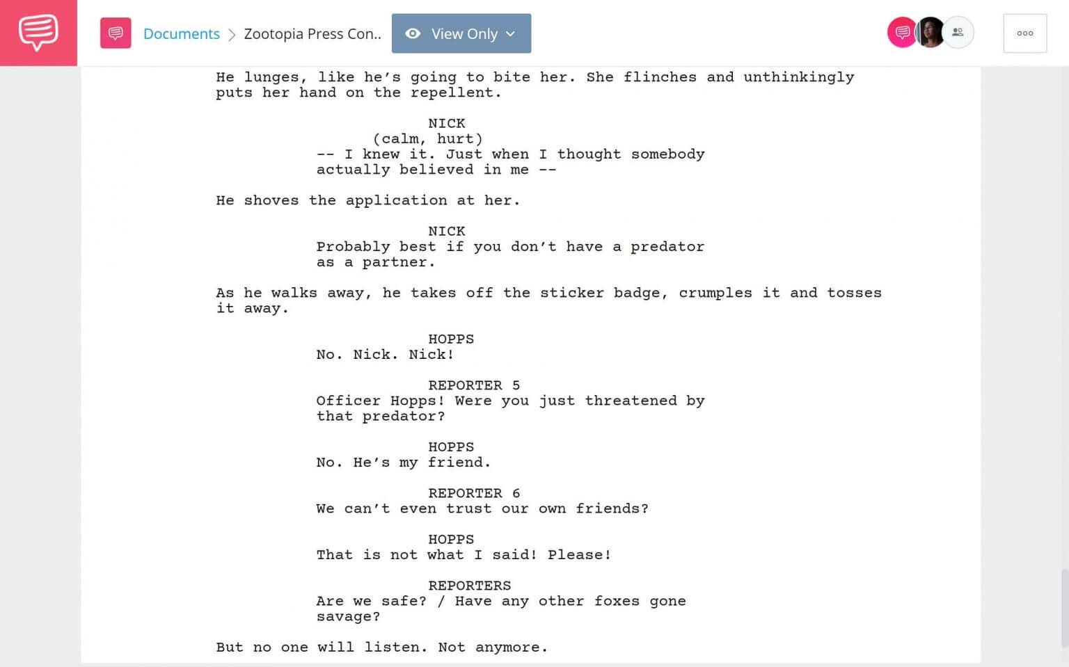 Zootopia Script PDF Download Characters, Quotes, and Plot