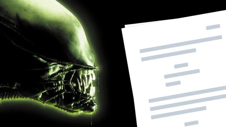 Alien Script PDF Download Quotes, Characters and Plot - Featured
