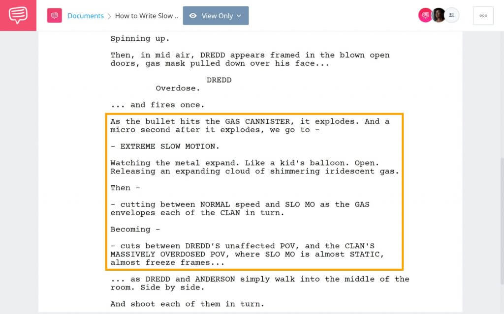 How to Write Slow Motion in a Script: Formatting and Examples