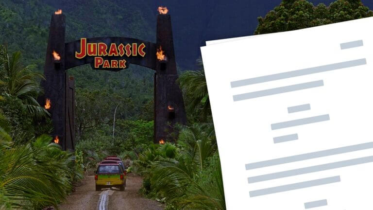 Jurassic Park Script PDF Download Characters Quotes and Plot Featured