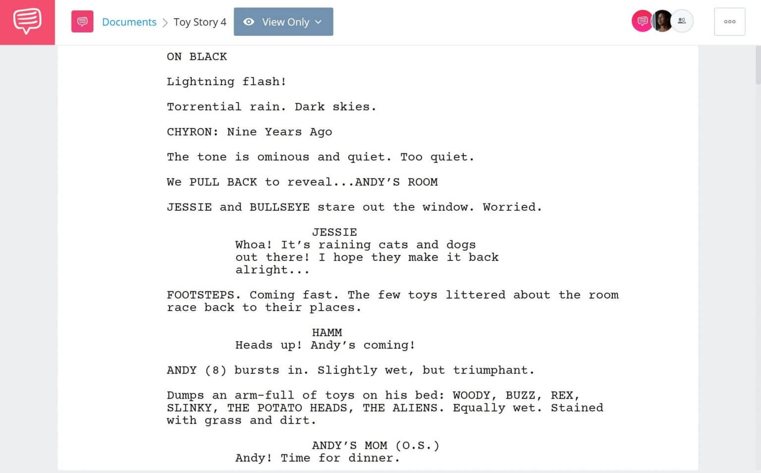 new movie scripts pdf