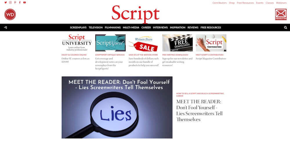 Best Screenwriting Websites - ScriptMag
