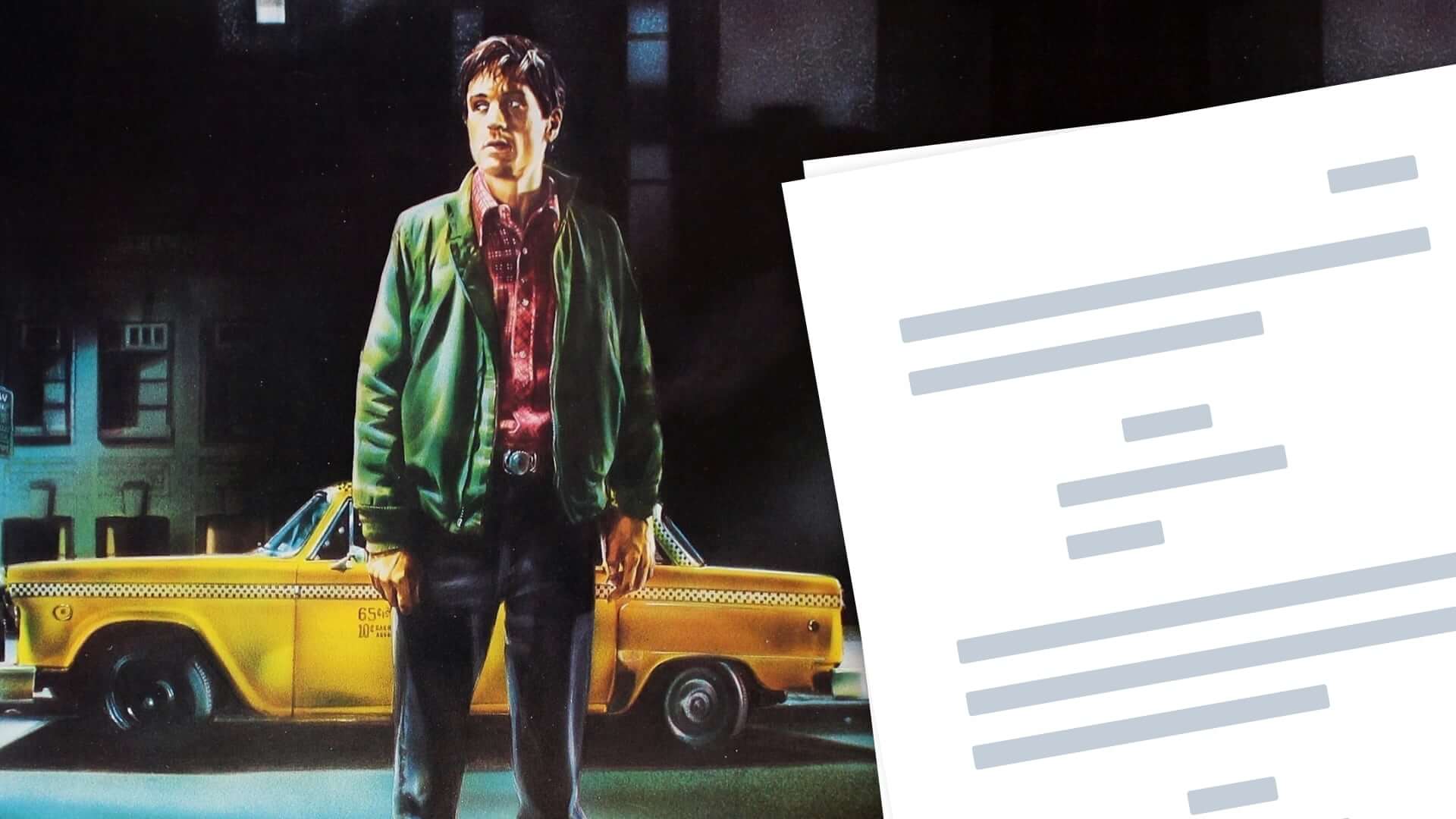 Taxi Driver Script PDF Download — Plot, Quotes, & Ending