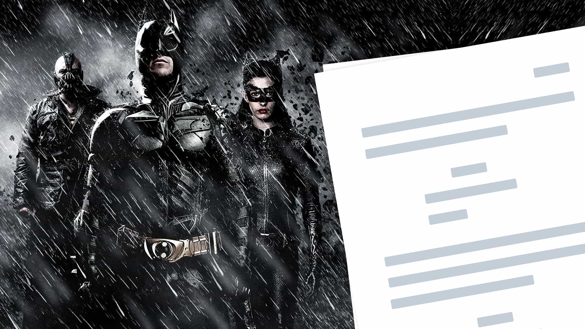 The Dark Knight Rises Script PDF Download Ending, Quotes, and Characters - Featured