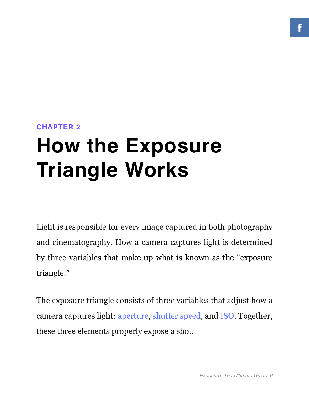 Exposure Triangle Ebook - The Ultimate Guide - Chapter - How Exposure Triangle Works