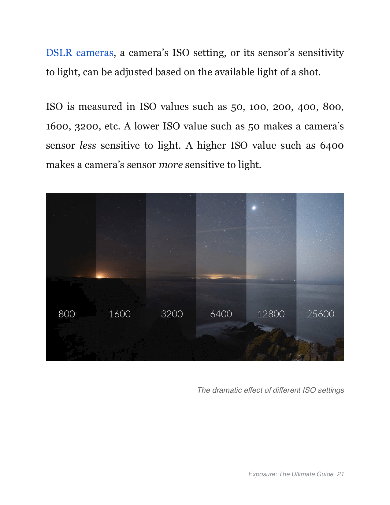Exposure Triangle Ebook - The Ultimate Guide - ISO Settings