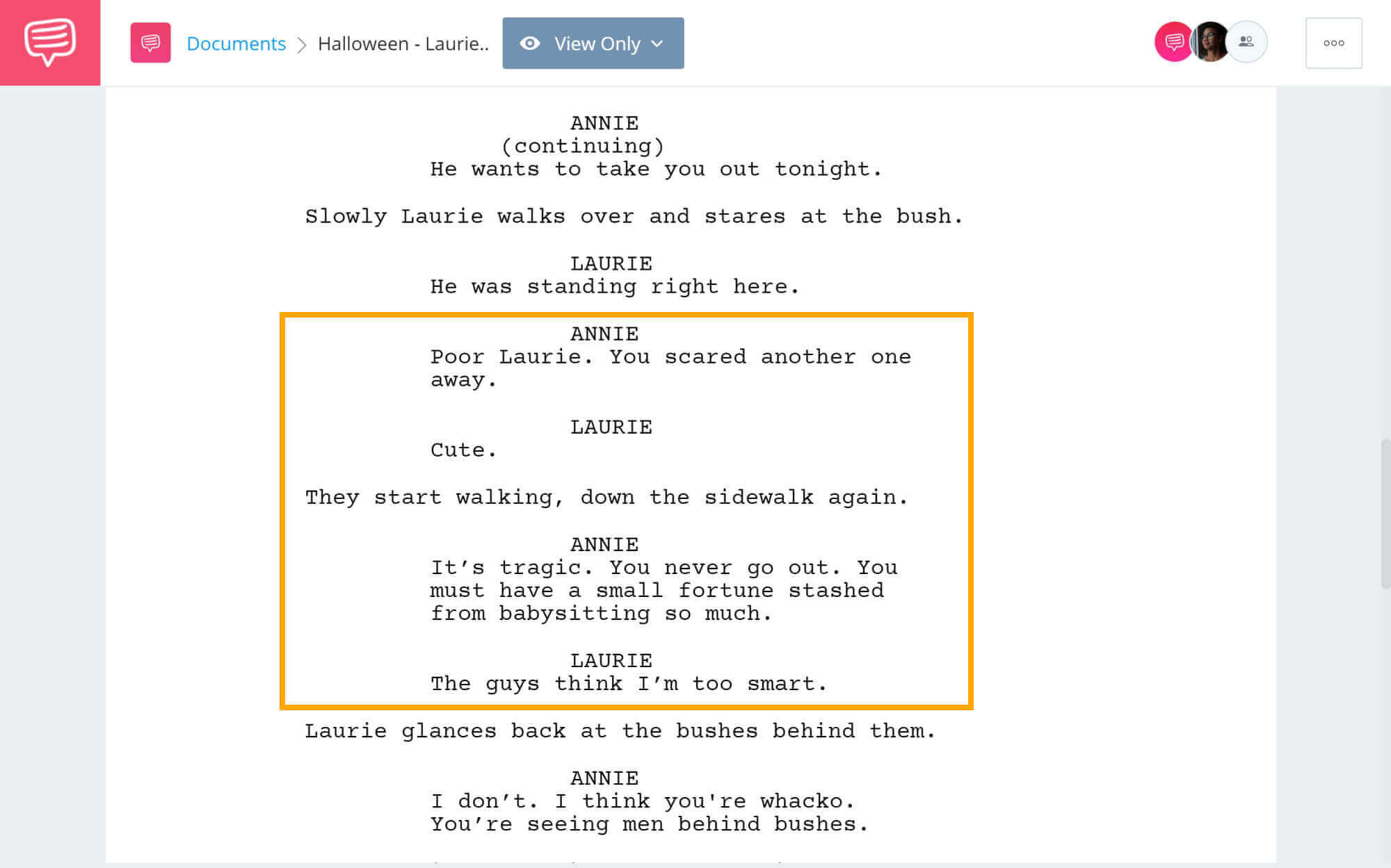 Halloween Script Teardown - Laurie Can't Get A Date - StudioBinder Screenwriting Software