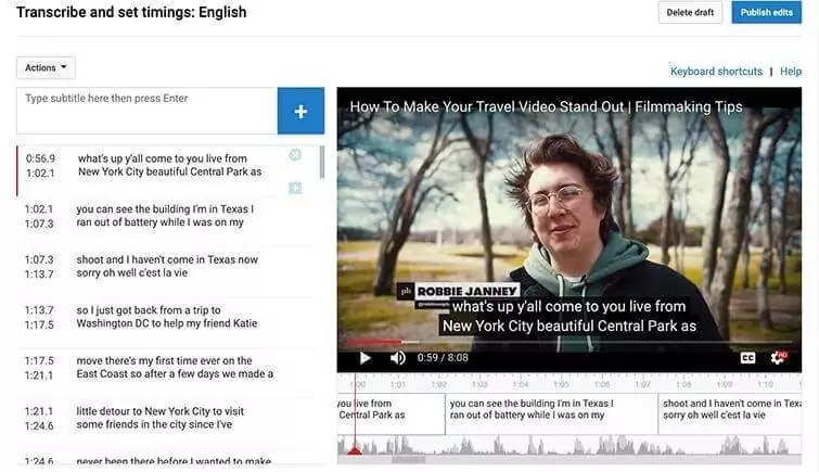 How to Add Subtitles to YouTube Video - Transcribe and Edit Subtitles