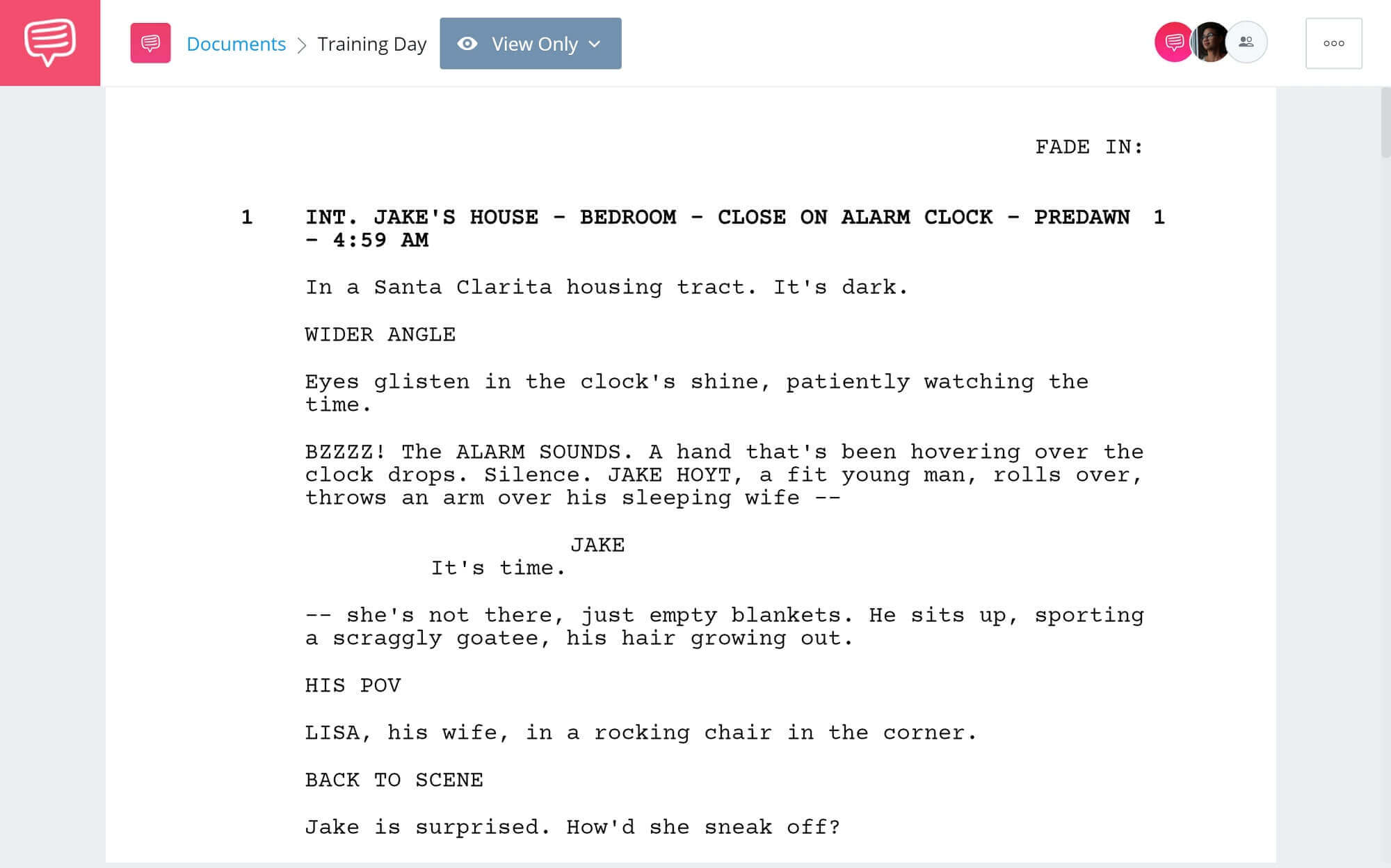 blood in blood out script