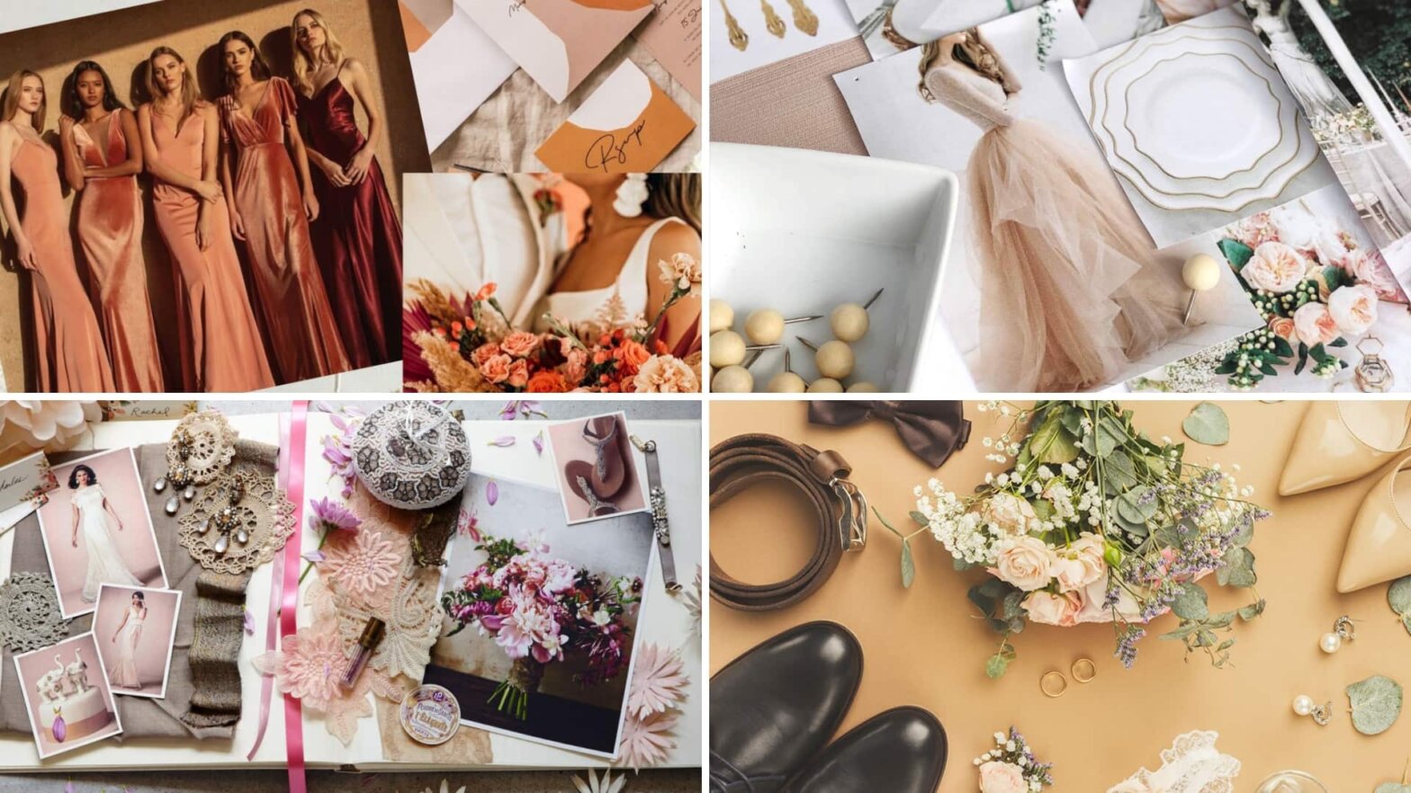 How to Make a Wedding Mood Board Styles Themes and Colors Featured