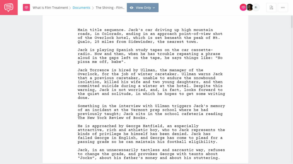 What is a Film Treatment? Examples From E.T. and The Shining