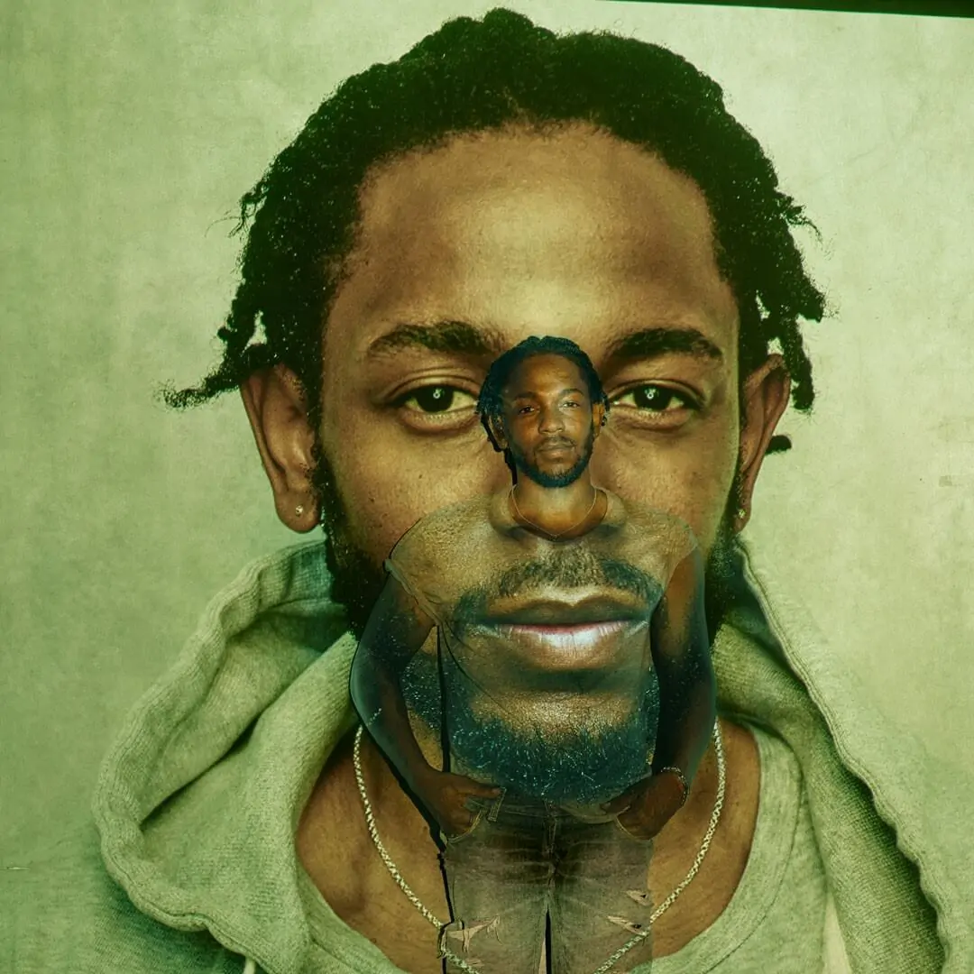 Portrait photograph of Kendrick Lamar by Annie Leibovitz