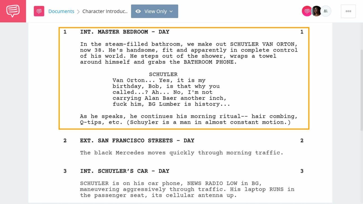 How To Describe Characters In A Screenplay