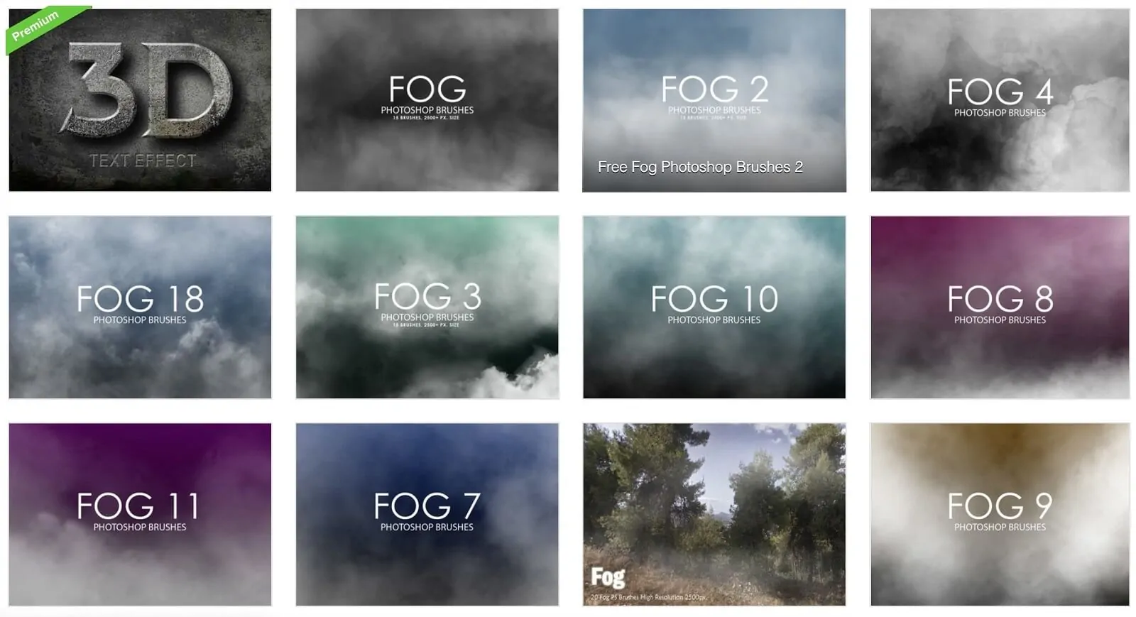 Fog Overlay Template Bundle