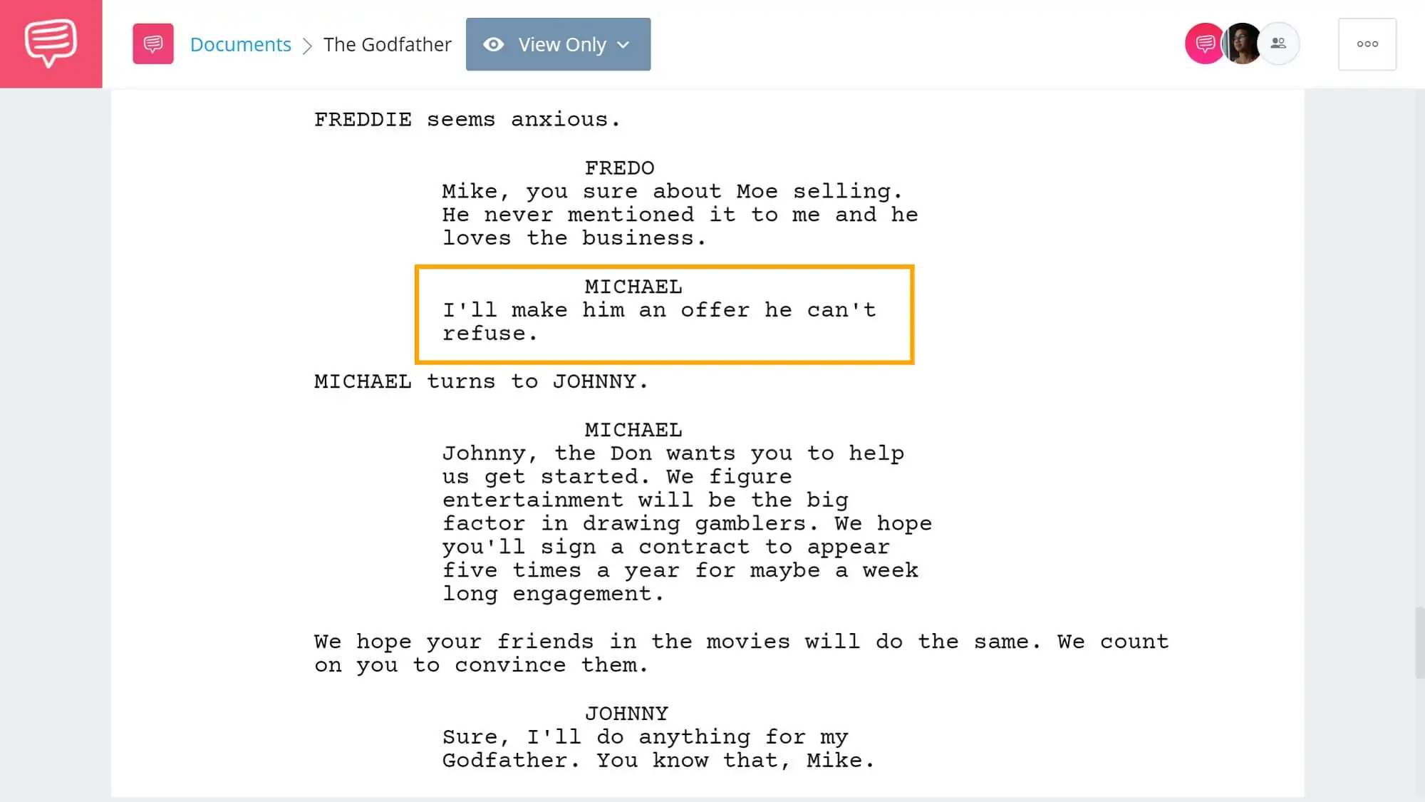 Godfather Script Teardown - An Offer He Can't Refuse - StudioBinder Screenwriting Software