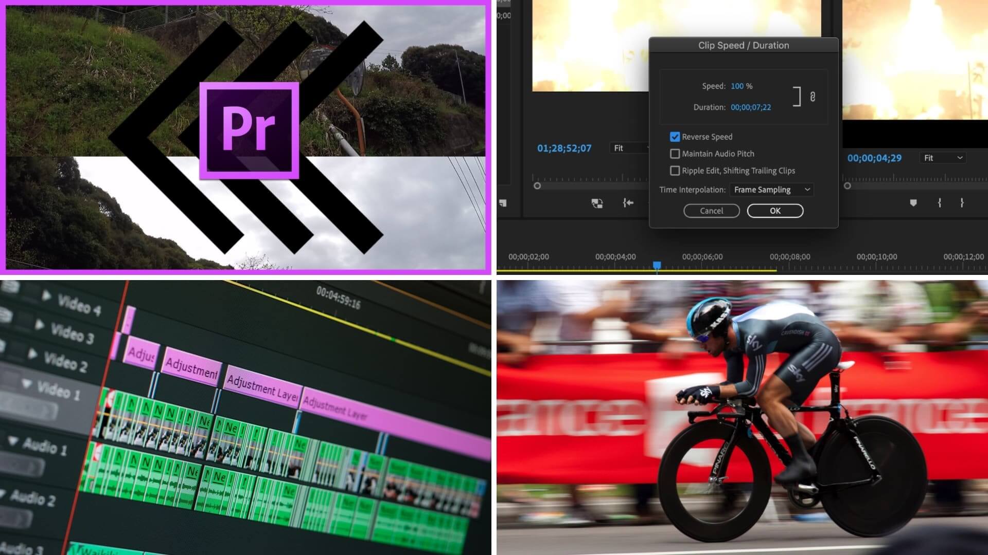 adobe premiere reverse clip