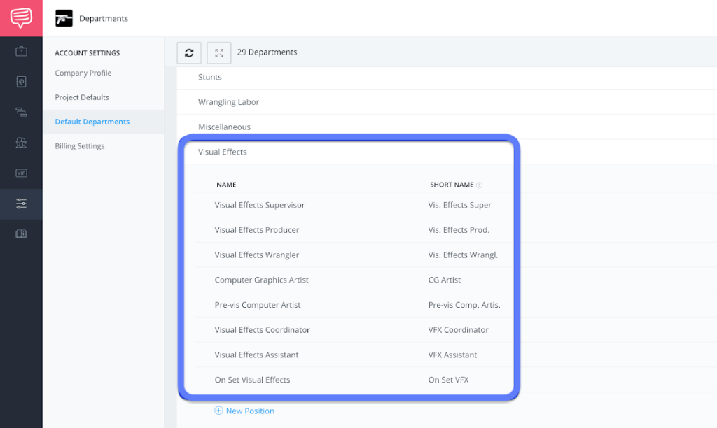 How To Customize Departments And Roles In StudioBinder