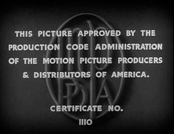 Hays Code 1934 • MPPDA Seal of Approval
