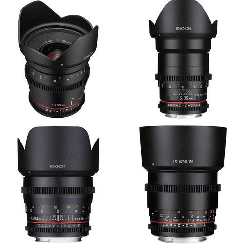 Best Nikon Lenses • Rokinon 20, 35, 50, 85 Cine DS Lenses