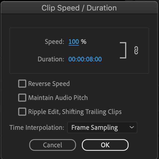 SpeedDuration controls — How to speed up a video