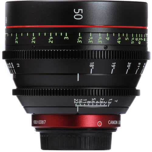 Best Canon Camera Lenses • Canon CN-E 50mm T1.3 L F Cine Lens