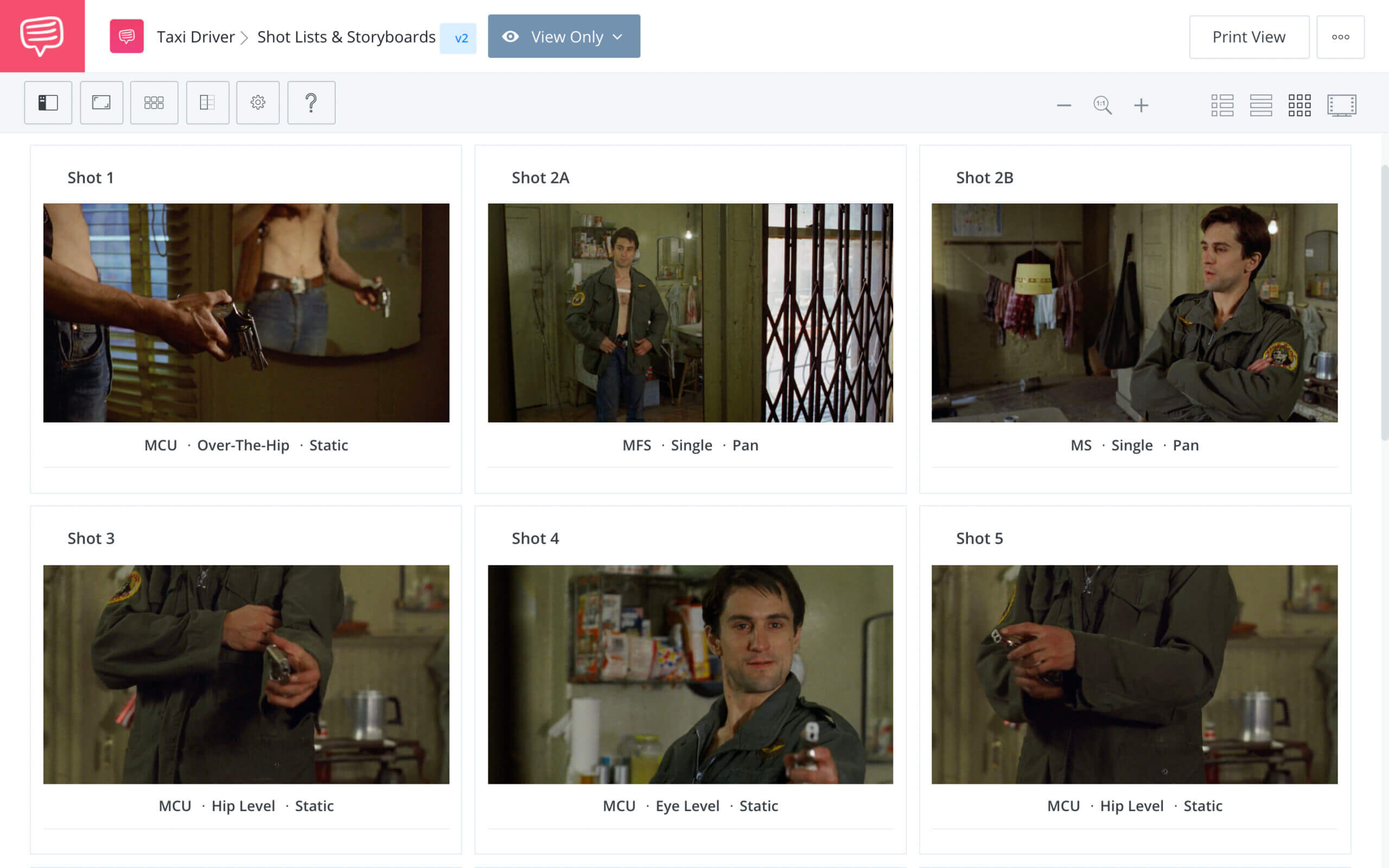 Taxi Driver Youre Talking To Me Scene Youre Talking To Me Scene StudioBinder Shot Listing Software