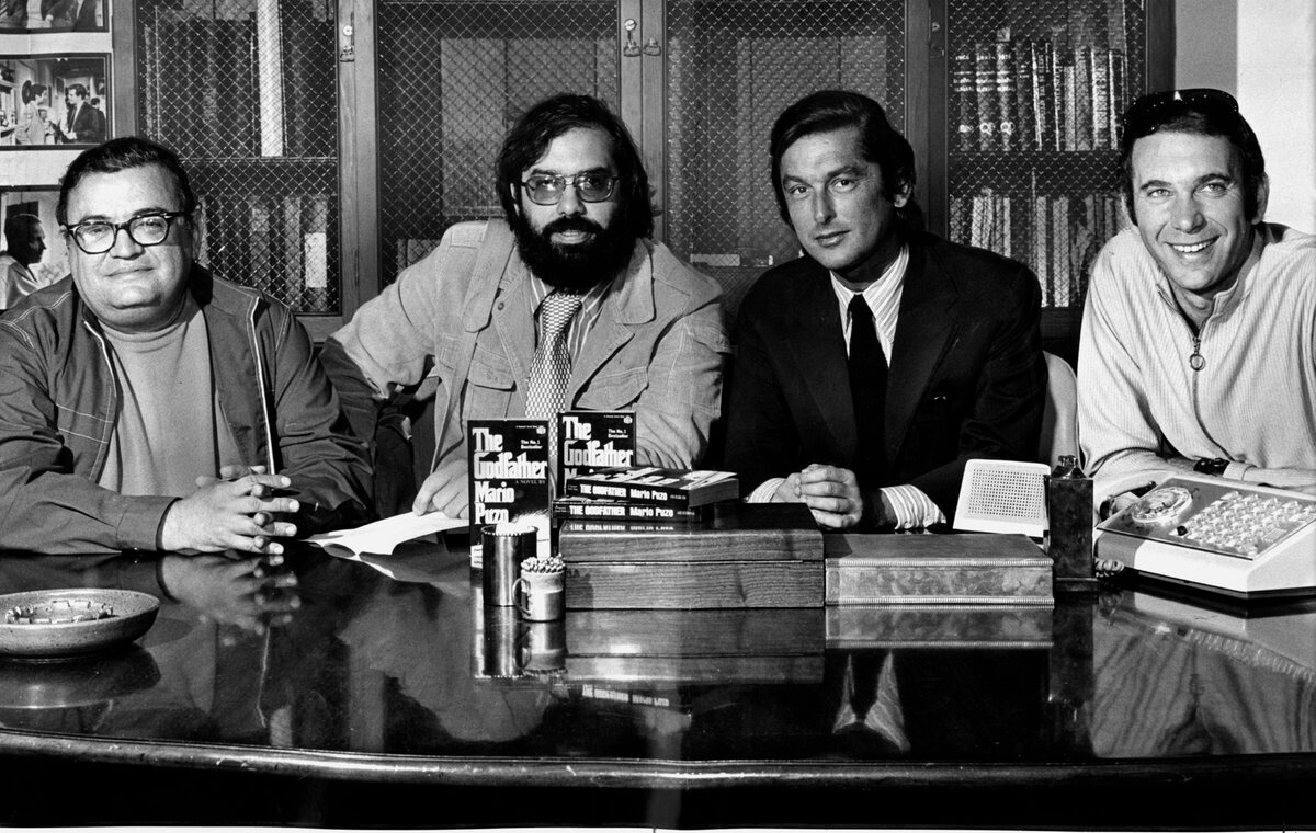 The Godfather Coda • Mario Puzo Francis Ford Coppola Robert Evans and Albert S Ruddy pictured left to right