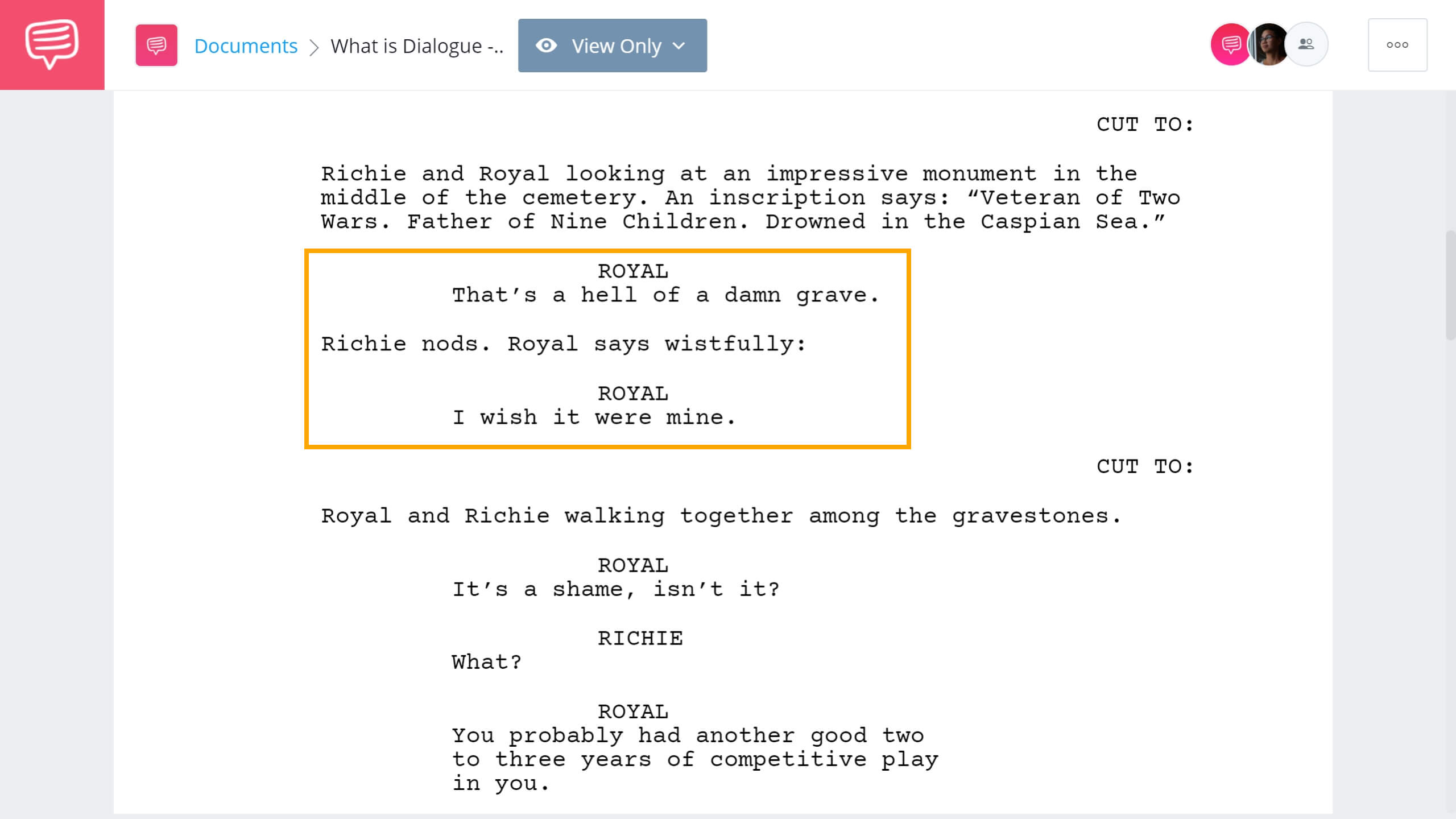 What is Dialogue The Royal Tenenbaums Example StudioBinder Screenwriting Software