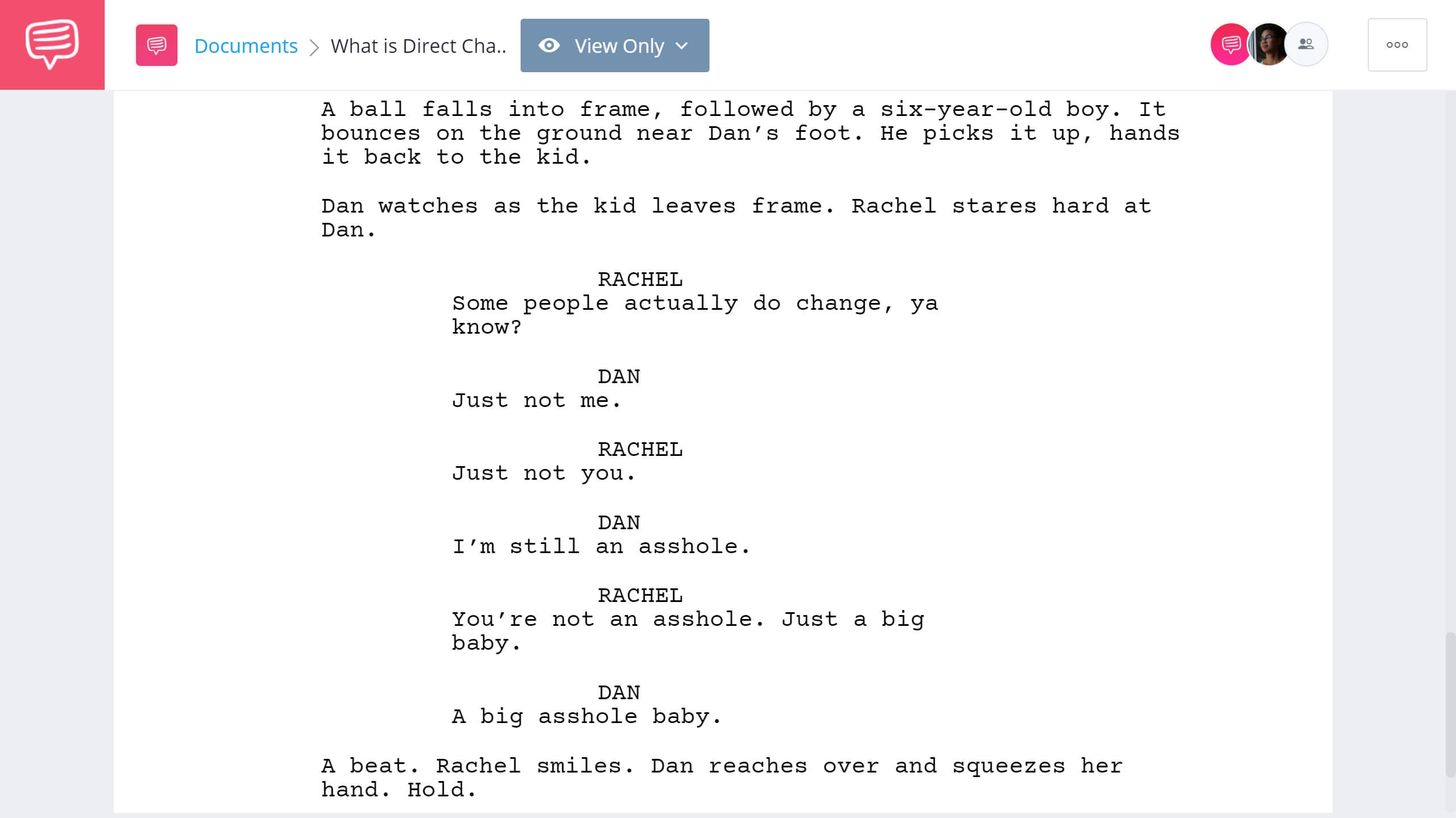 What is Direct Characterization Half Nelson Excerpt StudioBinder Screenwriting Software