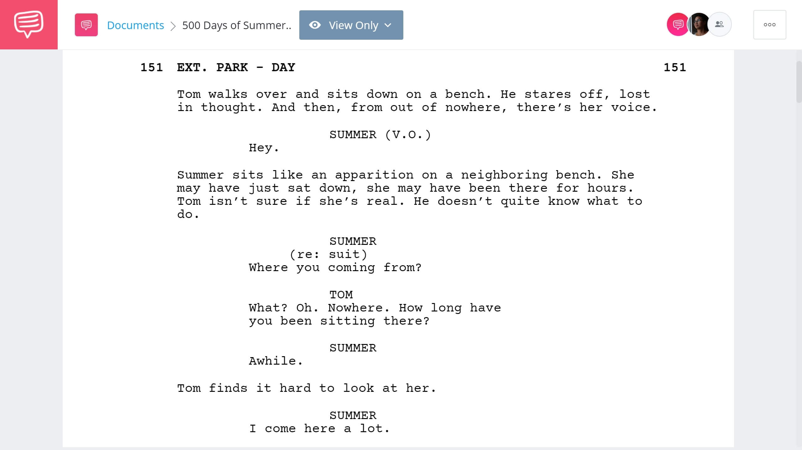 Days of Summer Script Teardown Ending StudioBinder Screenwriting Software