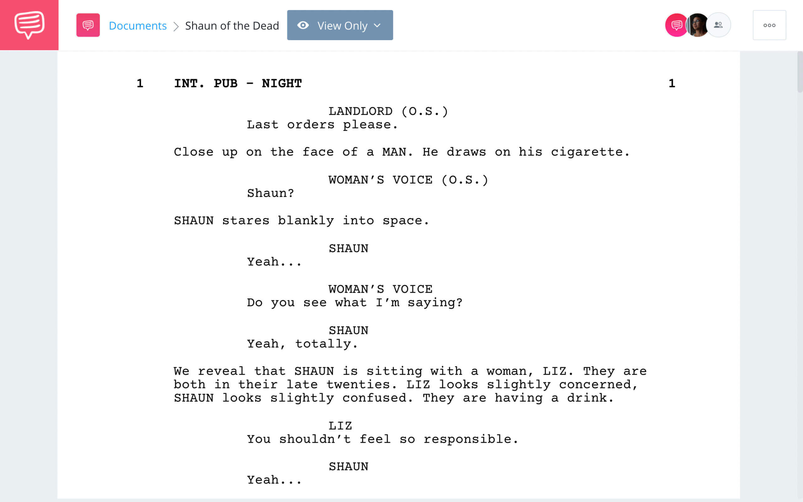 Best Horror Movie Scripts Shaun of the Dead Full Script PDF Download StudioBinder Screenwriting Software