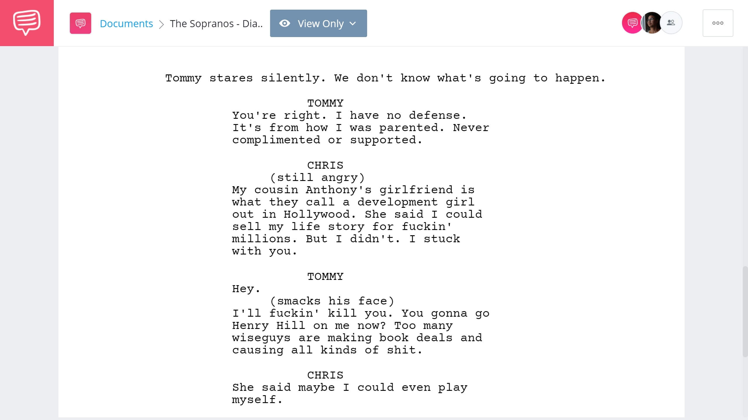 The Sopranos Pilot Script Teardown Dialogue StudioBinder Screenwriting Software