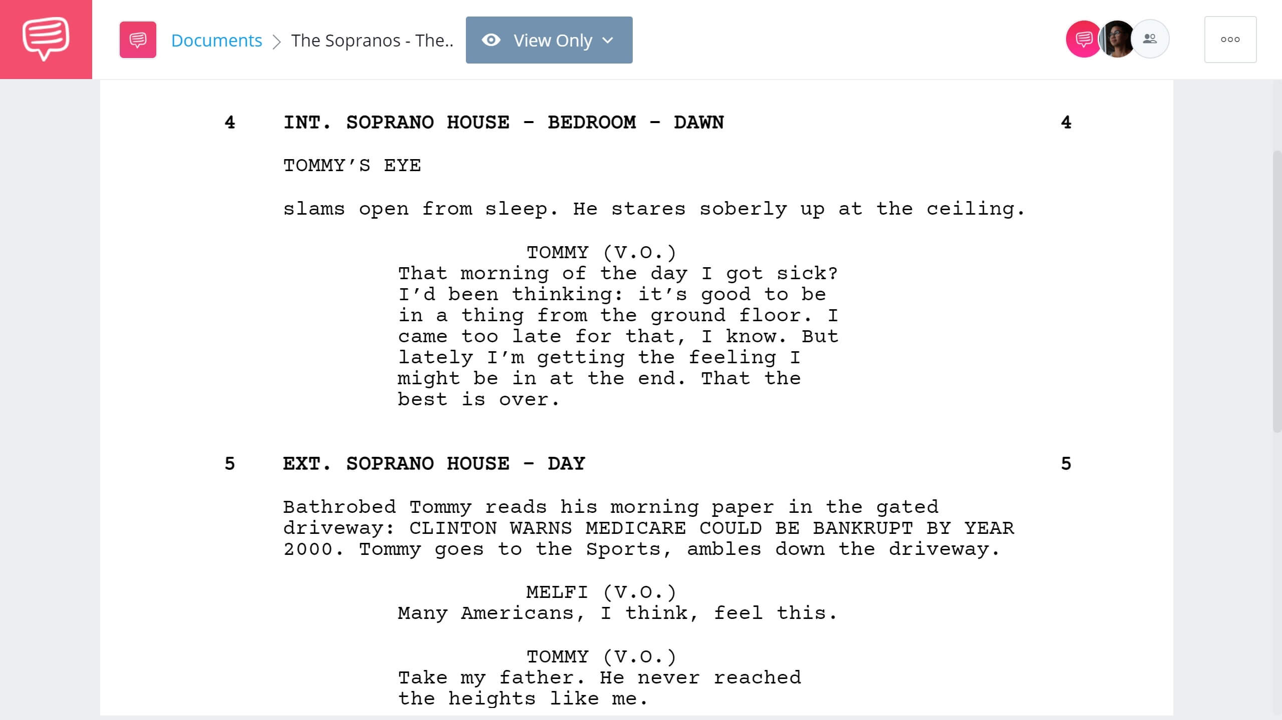 The Sopranos Pilot Script Teardown Themes StudioBinder Screenwriting Software