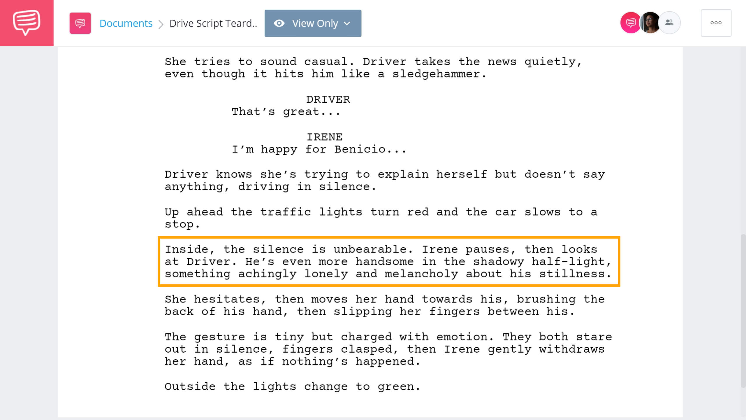 Drive Script Teardown Drive as Love Story StudioBinder Screenwriting Software