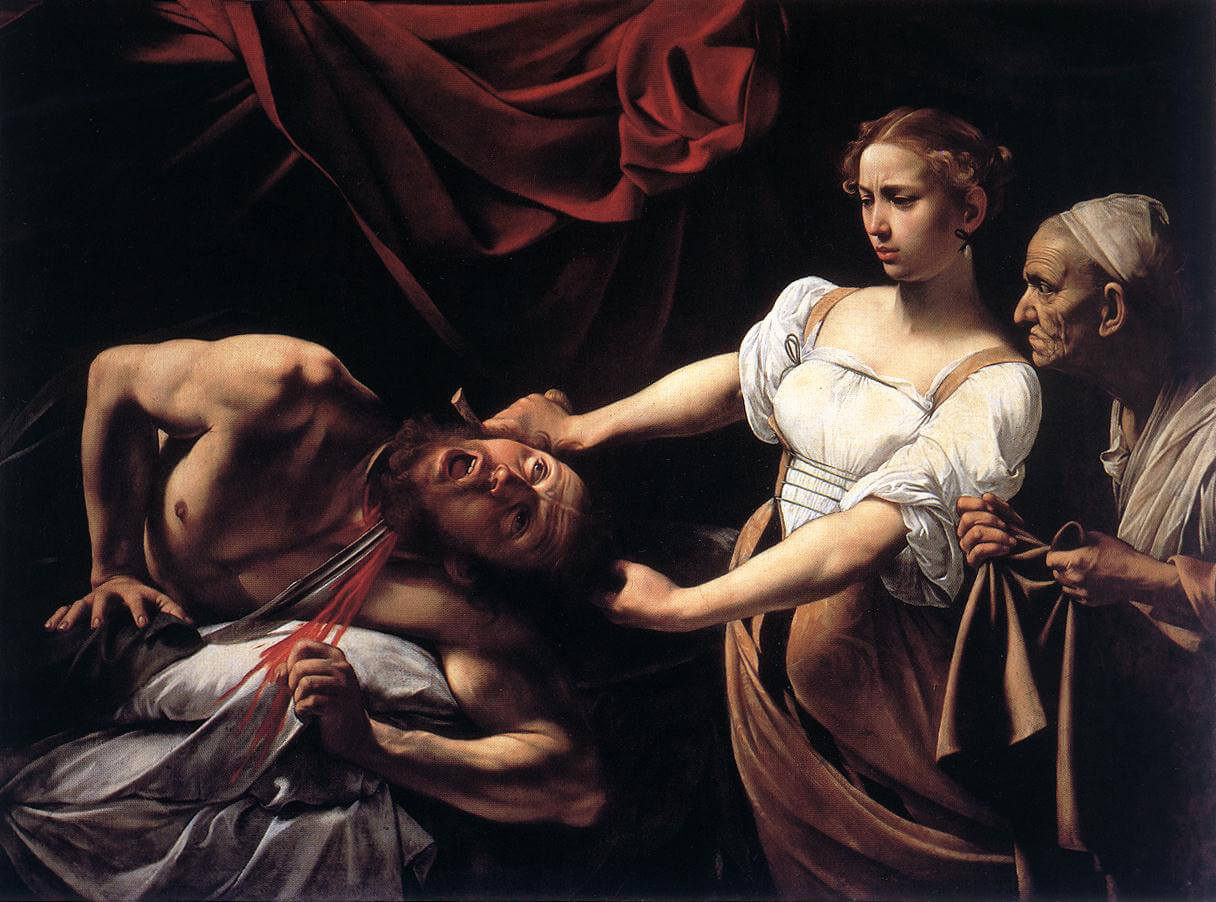 Caravaggio Tenebrism • Caravaggio Judith Beheading Holofernes or
