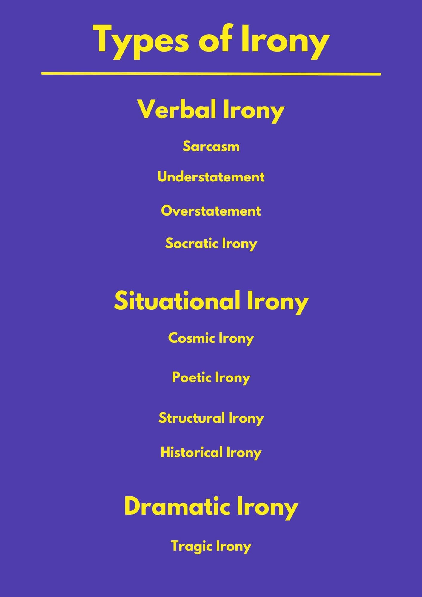 forms of irony