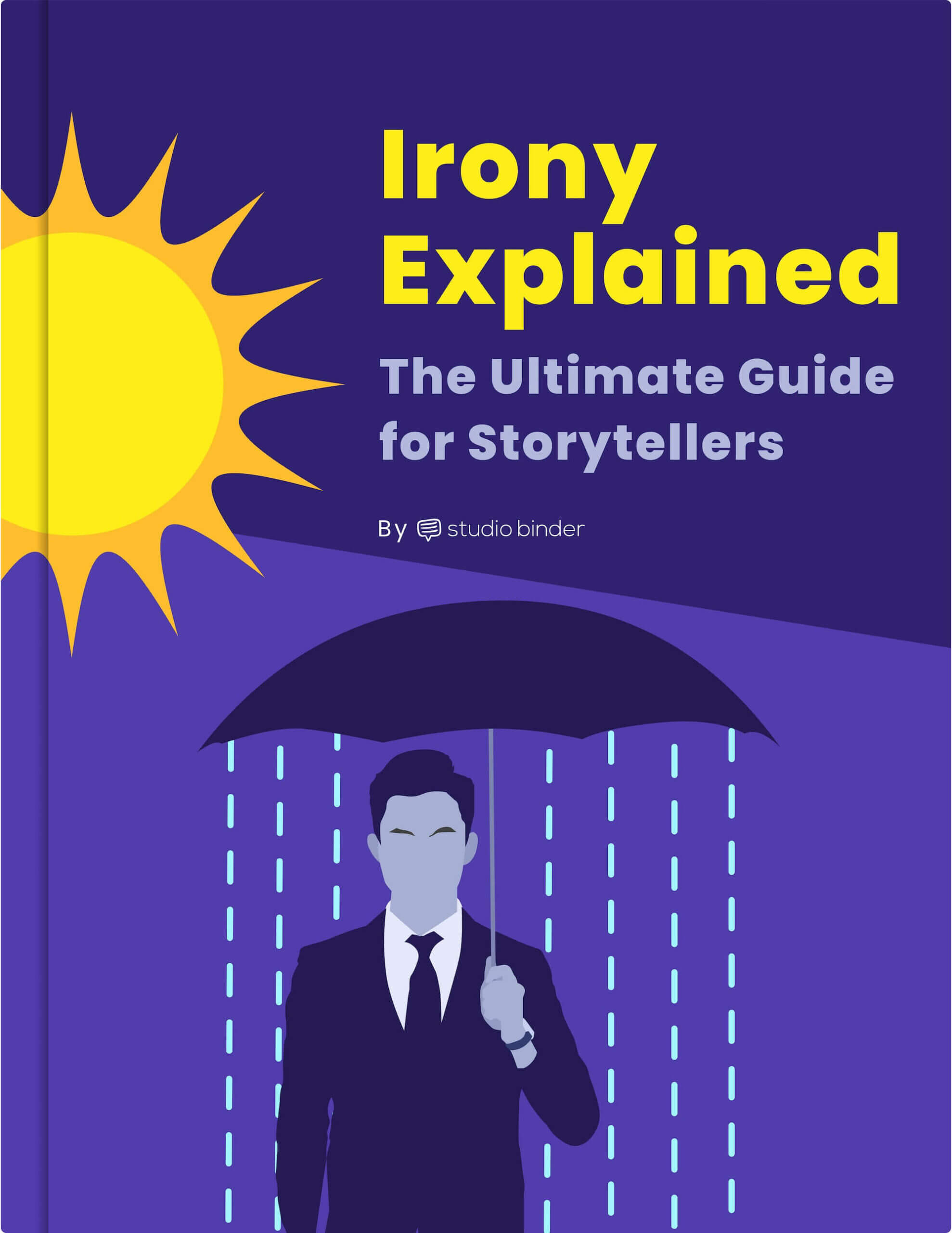 Irony Explained The Ultimate Guide Ebook Cover StudioBinder
