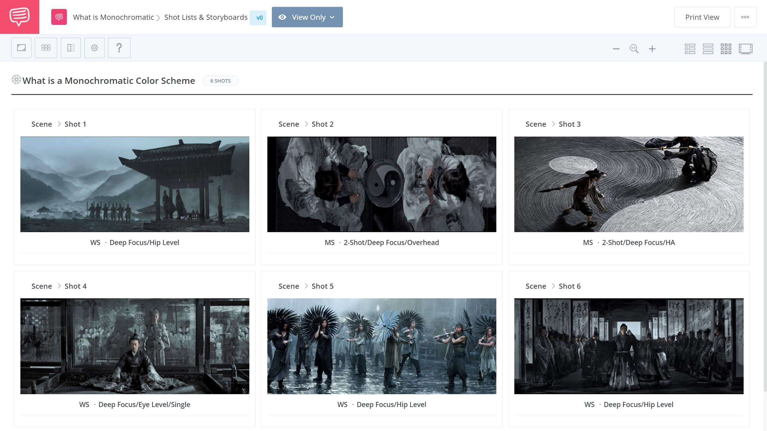 What is a Monochromatic Color Palette The Shadow Storyboard StudioBinder Shot Listing Software