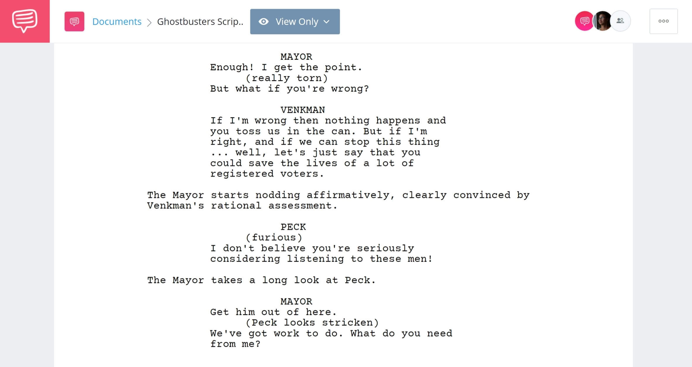Ghostbusters Script Teardown Themes StudioBinder Screenwriting Software