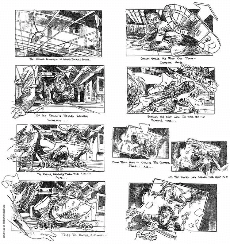 Jurassic Park Storyboard Composition