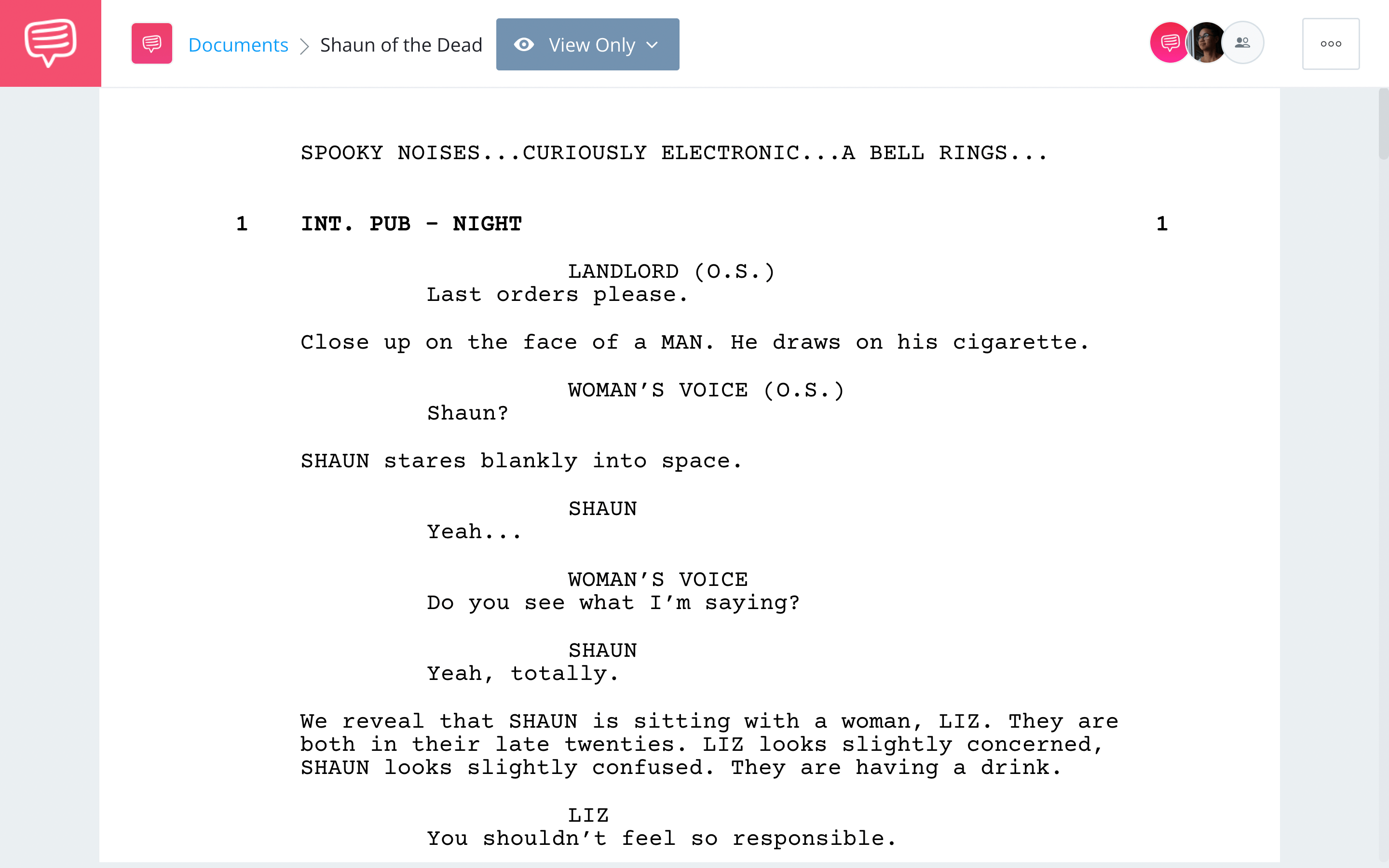 Movie Script Format Pdf