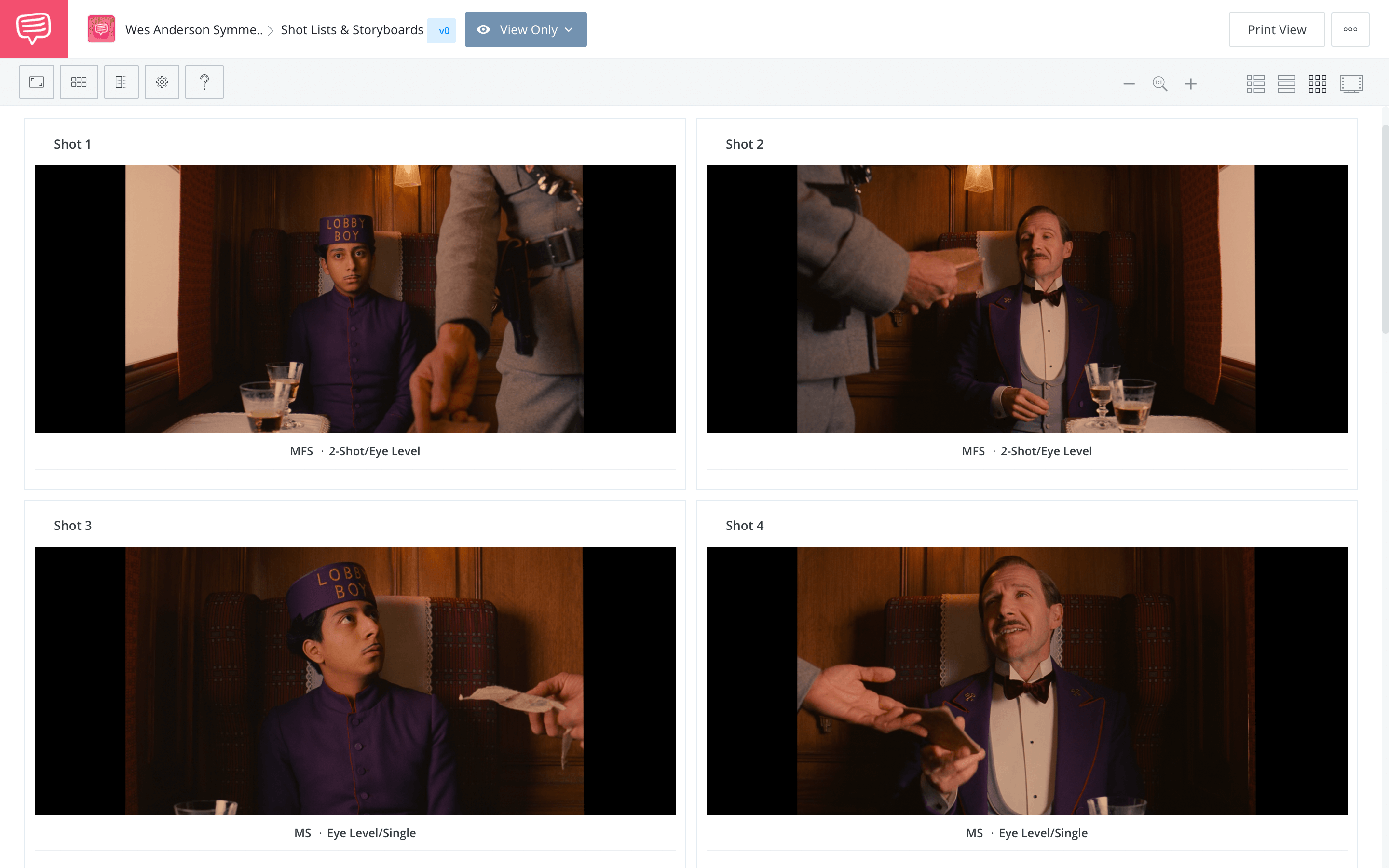 Wes Anderson Camera Shots and Symmetrical Editing Editing Grand Budapest Hotel Editing Example StudioBinder Shot Listing Software