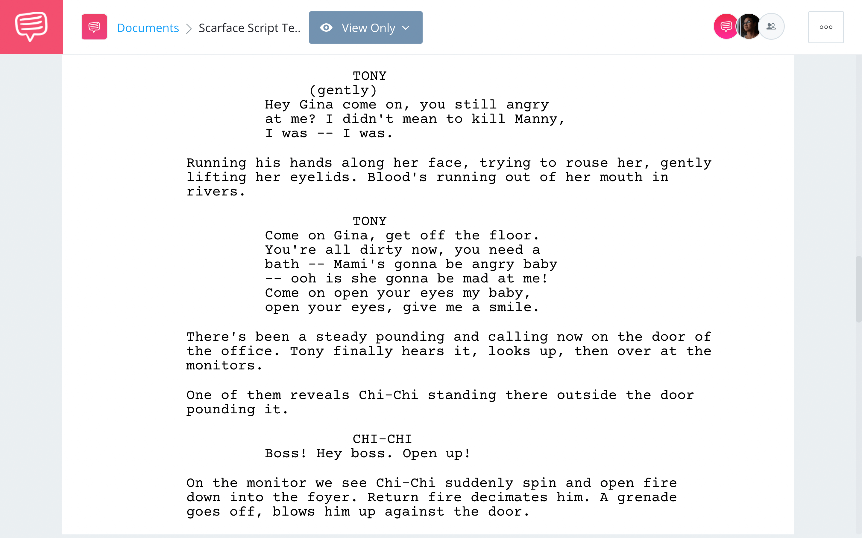 Scarface Script Teardown Ending StudioBinder Screenwriting Software