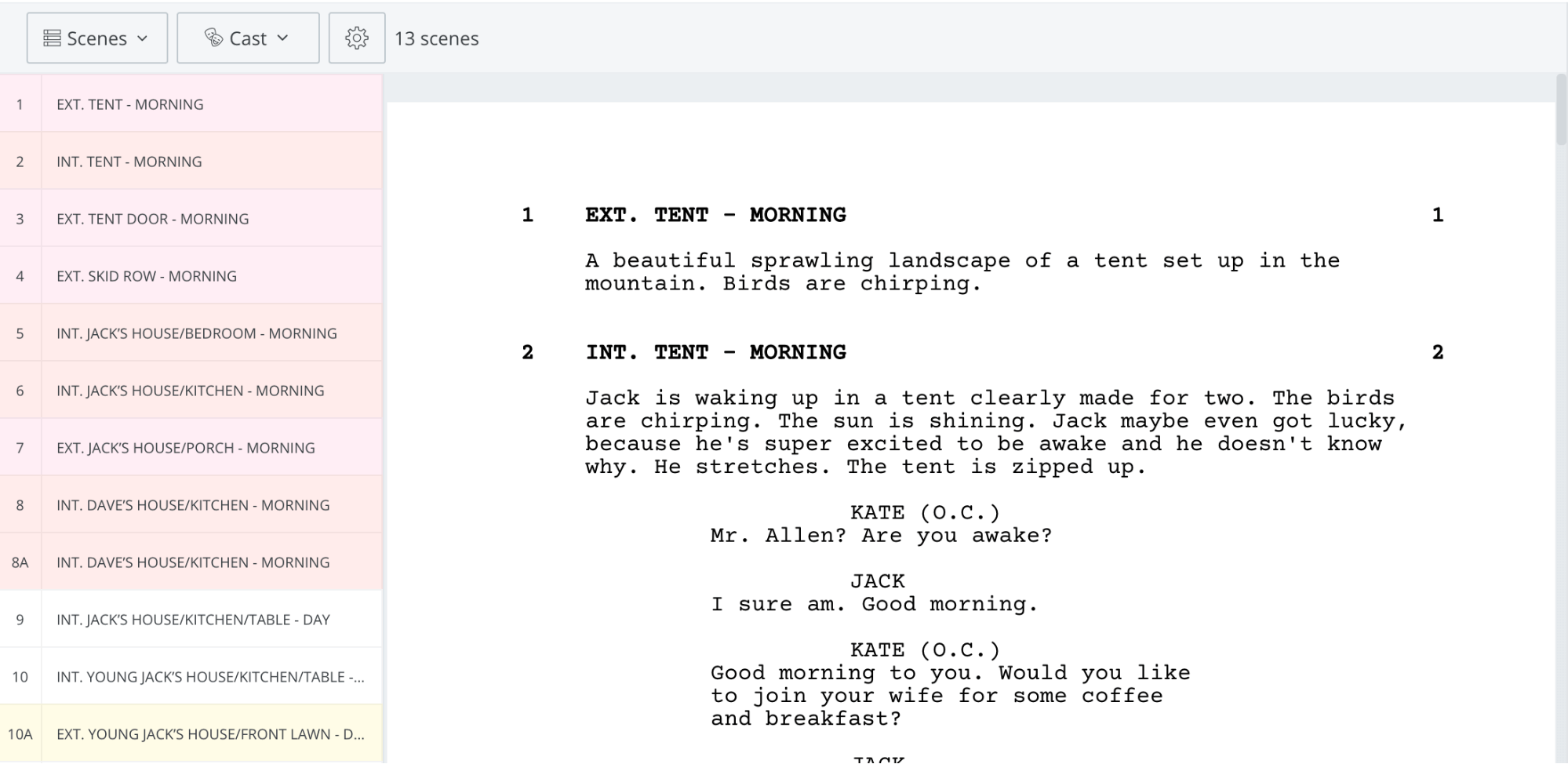 Differentiate Between A Screenplay And Shooting Script