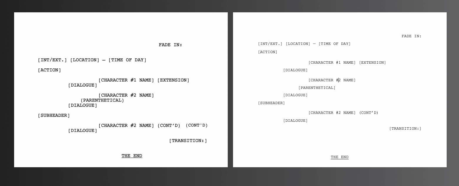 Microsoft Word Screenplay Template — StudioBinder
