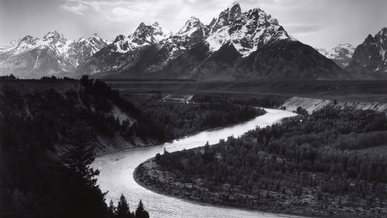 What is Contrast in Art The Tetons and the Snake River – contrast artwork examples